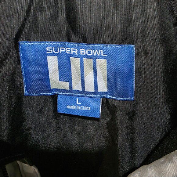 Super Bowl LIII Official Guest Services Jacket Men’s Large Gray Zip Up - Picture 3 of 15